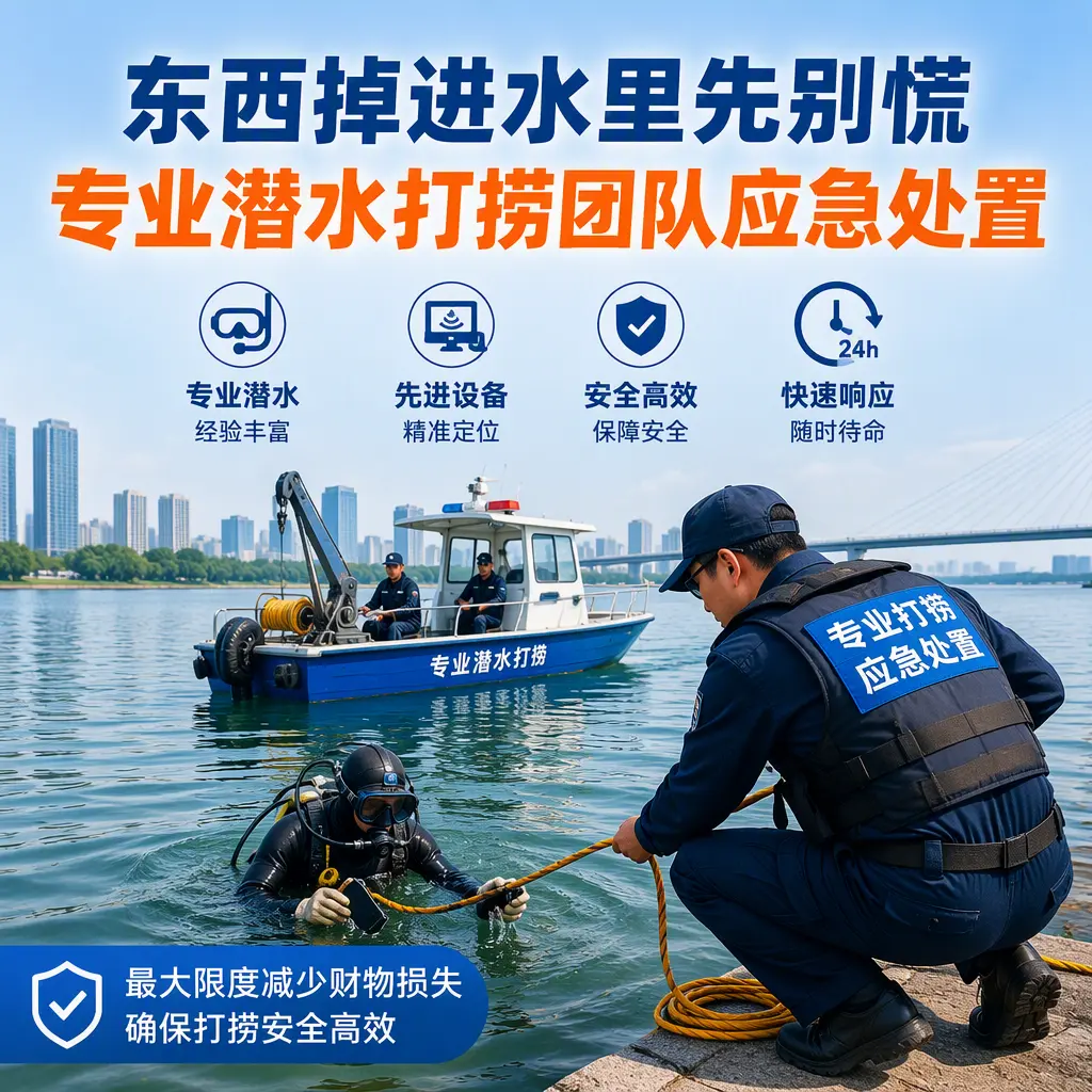 武宁东西掉进水里先别慌，专业潜水打捞团队应急处置